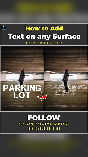 28K views · 751 reactions | How to Add Text on Any Surface in Photoshop #photoshop #shortphotoshop #photoshoptutorial #photoshopediting #photoshoptricks #photoediting | Big Smile Editing | Facebook