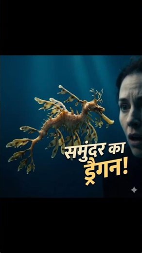 समुंदर में छुपा असली ड्रैगन! 😨” #shorts #leafyseadragon #rarecreature