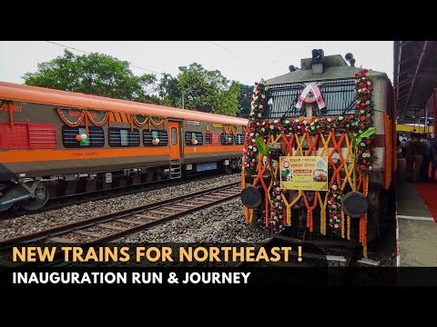 NEW Trains of NORTHEAST ! | Guwahati Intercity & Charlapalli Amrit Bharat | Inaugural coverage | NFR