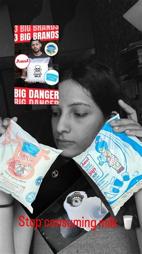 lotlikaryashshvi on Instagram: "Even milk is not safe now❗️ I’m short of words, like seriously what kids consume everyday before going to school that’s unsafe for consumption 🚫 What is FSSAI doing? Like even the top brands cannot be trusted now, leave about trusting local producers. Milk 🥛 from top brands like Amul, Mother Dairy, Country Delight has found to contain Colireum bacteria and Total Plate count (live bacteria)🦠 almost 2-8 times of set FSSAI limit⚠️ This is in the pouches having she