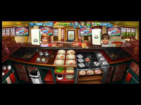I played Cooking Fever's chinese restaurant until I got 3 starts in level 12