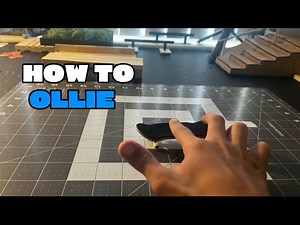 How to Ollie on a Fingerboard!