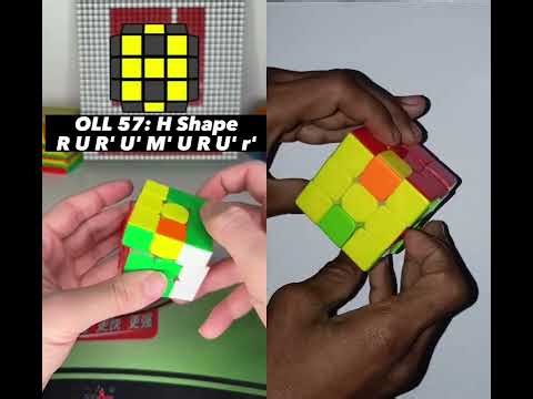 OLL 57: H shape #rubikscube #mostpopular #tiktok #trending #viral #trending #oll #cfop #sidcuber