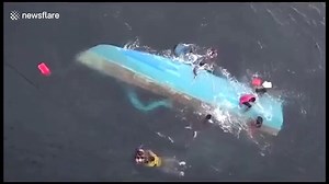 Dramatic rescue of 10 men after Cyclone Ockhi capsizes their boat