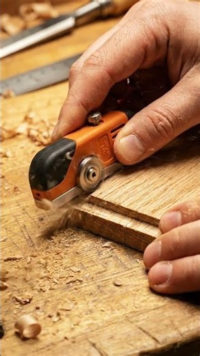 Mini Powered Rabbet Plane 🔧 Tiny Tool, Perfect Wood Rabbets #minitool #toolreview#shorts