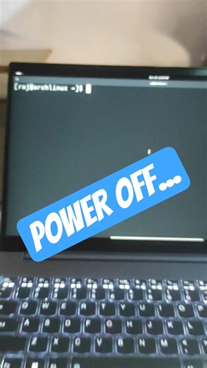 Power Off 🔥| Linux Tips Day -091 #techreels #reel #short #Linux #Linuxtips #ubuntu #secure2cyber