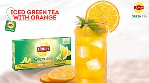 Beat the heat with this refreshing orange ice tea! Try out this recipe and let us know your experience: Preparation Time: 15 min Number of servings: 1 serving Ingredients: Lipton Mint Green Tea 2/3 cup Orange Juice ¼ cup Lime Juice 1 Tsp Mint leaves 4-5 leaves Orange Pulp 1 slice or 20 g Method: • Prepare Lipton Mint Green Tea as per instructions on pack & cool • Remove the tea bag and add orange juice, lime juice and mint leaves and blend. • Pour in a glass and add Orange pulp • Serve chilled w