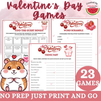 Valentine's Day Party Games For Garde 3-5 / Valentine's Day Activities