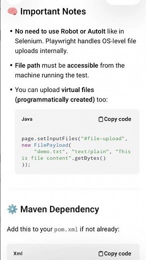 Upload file using java Selenium with explanation #short