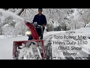 Toro Power Max 1030 Heavy Duty 1030 OHAE Snow Blower in Wet Snow!