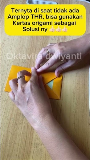 Bisa gunakan kertas origami disaat amplop THR tidak ada 👍🏻 #fypシ #tipspraktis #shots #shortvideo