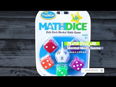 Amazing Fun Math Game - Math Dice Junior by Thinkfun