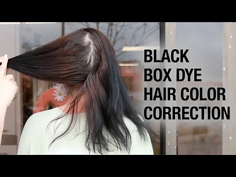 Black Box Dye Hair Color Correction Tutorial | Expensive Brunette Look | Kenra Color