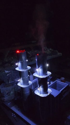 1.6K views · 143 reactions | Using a water atomizer to produce steam in some smoke stack in my Lego moc. #lego #smokestack #smoke #moc #bevinsbricks | Bevins Bricks | Facebook