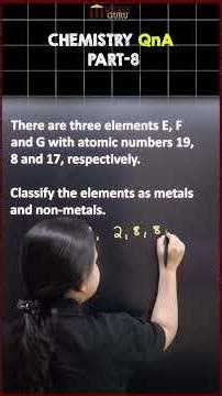 ICSE Chemistry Part 8 | Classify Elements Using Atomic Numbers