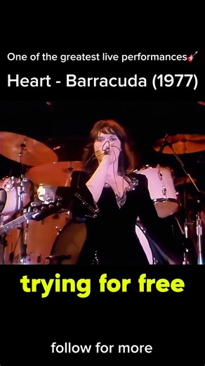 Heart performing “Barracuda” live in 1977 #liveperformance #barracuda #heart #shorts #shortvideo