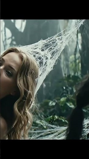 Woman Trapped in Spider Web: The Ultimate Horror Scene! #shorts