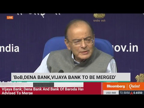 Government Announces Merger Of Bank of Baroda, Dena Bank And Vijaya Bank