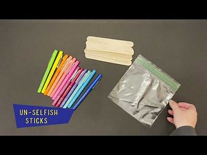 Un-Selfish Sticks Craft for "A Fool and His Money" Sunday School Lesson