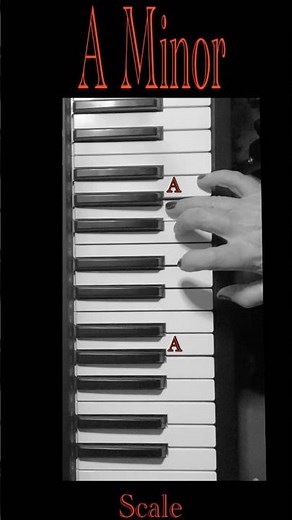 A minor scale piano scales for beginners