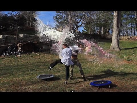 Epic Milk Jousting - Slow Motion Lab | Slow Mo Lab