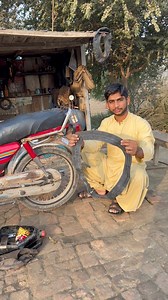 How to change bike tube without taking wheel off 💯✅ | Ustad Adeel