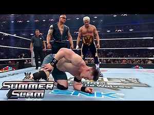 The Rock Returns & Help Cody Rhodes Win Undisputed Championship WWE Summerslam 2025 Highlights