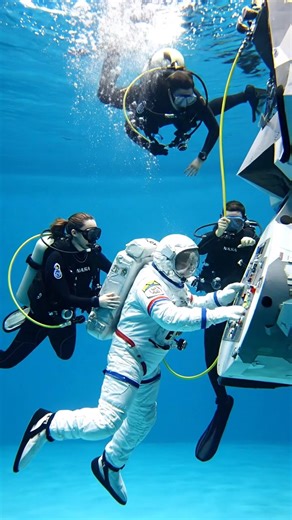 Astronauts Train for Spacewalks with NASA Divers Copy #fblifestyle | Beyond the Stars