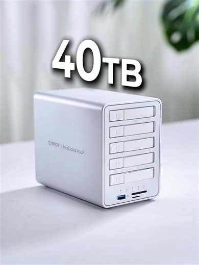Need More Space & Security? 40TB Storage with Multi-RAID Options!#tech #enclosure #accessories #fc #technology #diy #storage #magnetic #techtok #desk #desksetup #computer #dockingstation #ssd #orico