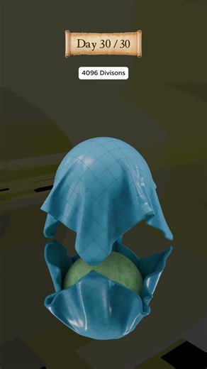 Day 30/30 – The FINAL Cloth Simulation 😳🧵 | Blender Physics