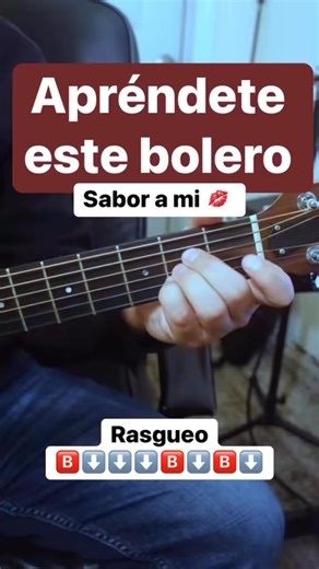 Sabor a mi acordes de guitarra tutorial rasgueo | Franky Soto