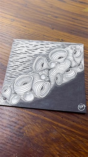 185K views · 2.2K reactions | When Lines Meet Mindfulness –Zentangle Magic”| Drawing Tutorial For Beginners #zentangle #doodle #art #zenart #mindfulart #trending #viralpost #fbpage #easyart | Easy Art | Facebook