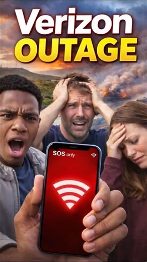 Verizon Outage today | Why Phones Are in SOS Mode #shorts