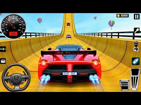 Monster Truck Destruction Gameplay – Grave Digger Stunts on Impossible Mega Ramp