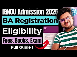 🔥 IGNOU BA July 2025 Admission Full Guide: Registration, Eligibility, Fees & More!