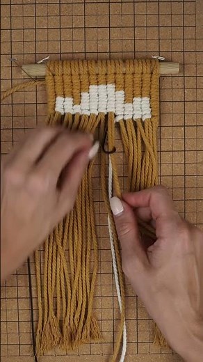 Spooky pixels macrame Halloween ghost wall hanging or coasters