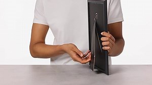 Ikea Fiskbo Bilderrahmen, A4, 21 x 30 cm, schwarz, 4 Stück, Pappe, Faserplatte, Folie, Polystyrol-Kunststoff, Acrylfarbe, Schwarz , 21x30cm