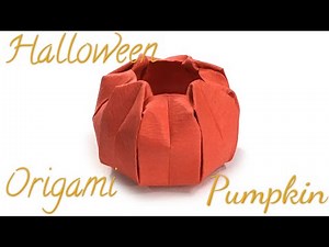 Halloween Origami Pumpkin Tutorial (Hyo Ahn)