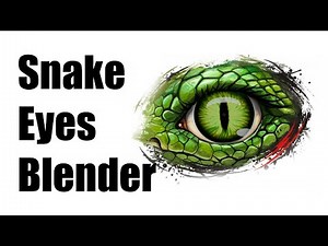 Blender Anime Eye Tutorial (Procedural Snake Eyes) | How to Make Stylized Eye Shader in Blender