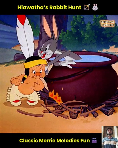 Hiawatha’s Rabbit Hunt 🏹🐰 Elmer Fudd’s Wild Chase for Bugs Bunny! Classic Merrie Melodies Adventure | Childhood Cartoons