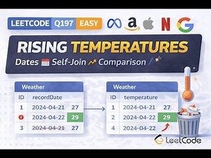 Leetcode SQL 197 : Rising Temperatures