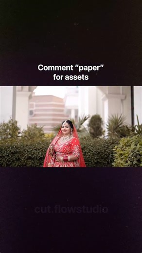 editflow on Instagram: "Comment "Paper" Apni wedding videos ko next level par le jao! 📽️ Paper Reveal transition tutorial abhi dekhein aur sikhein kaise banate hain ye amazing effect Adobe Premiere Pro mein. ✨ . . . . #VideoEditing #PremierePro #Tutorial #PaperReveal #WeddingEditing EditorLife TransitionEffect CreativeEditing AdobePremiere EditingTips InstaReelsIndia VideoGraphy PostProduction LearnEditing VisualEffects"