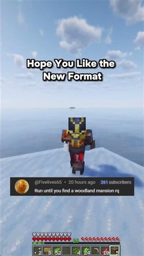 Day 95 of Running 100 blocks per Subscriber Till I reach the World Border #minecraft #gaming