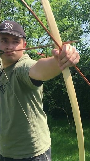 Ash Wood Longbow in Action