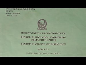 Introduction 🔌to cams || KNEC past paper question || Engineering drawing and design II