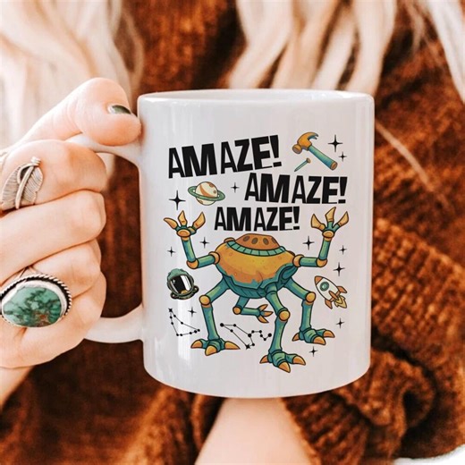Rocky Amaze Amaze Amaze Hail Mary Mug, Rock Alien Hail Mary Coffee Mug, Funny Alien Movie Mug, Rocky Hail Mary Movie Gift, Birthday Gifts - Etsy