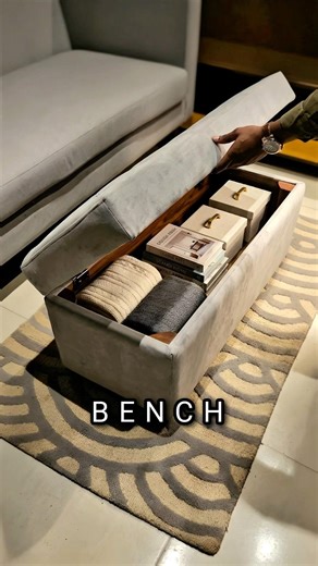 Mumbai Homes Favourite Storage Bench | Stylish Bench with Storage❤️📺