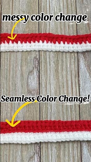 😳Stop Messy Stripes! The Easiest Seamless Color Change for Amigurumi
