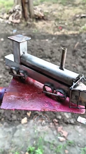 antique steam train iron art #viral #shorts