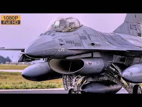 F-16 Fighting Jet Take Off U.S. Air Force